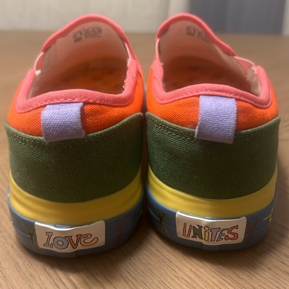 NWOT Adidas Nizza “Love Unites” Slip On Low Loafers Pride Pack Colourful sz 8.5 - Picture 6 of 11